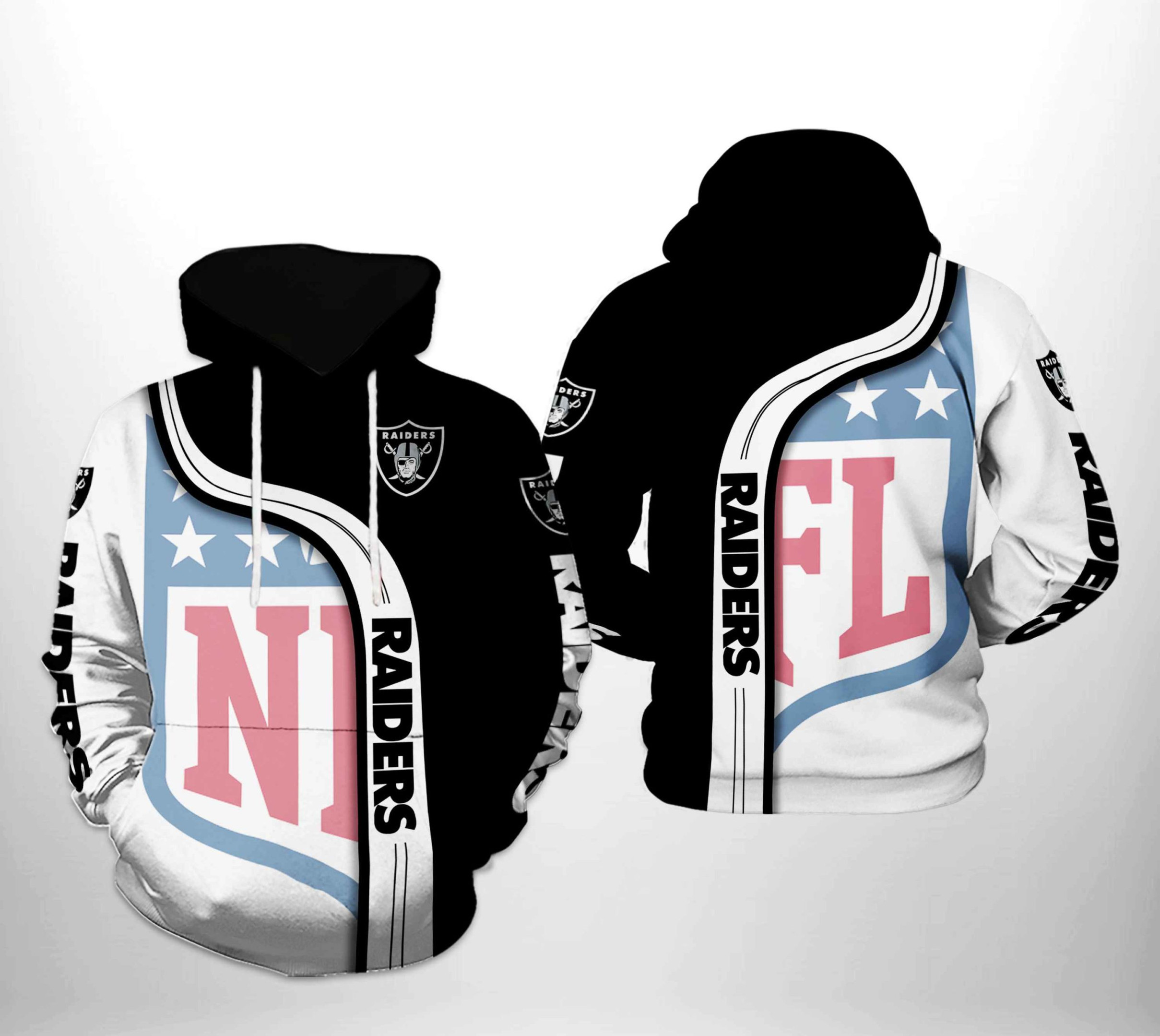 Oakland Raiders Team 3D All Over Print Hoodie & Zip Hoodie