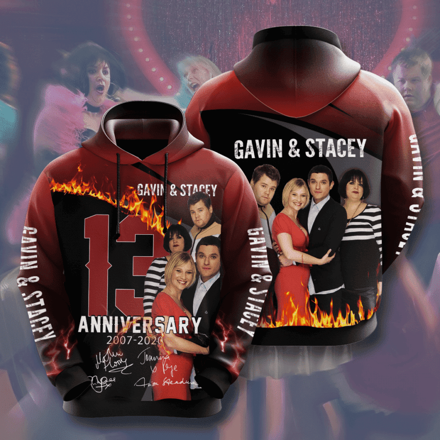 Gavin & Stacey Movie Character Anniversary 13 Years 3D All Over Print Hoodie & Zip Hoodie