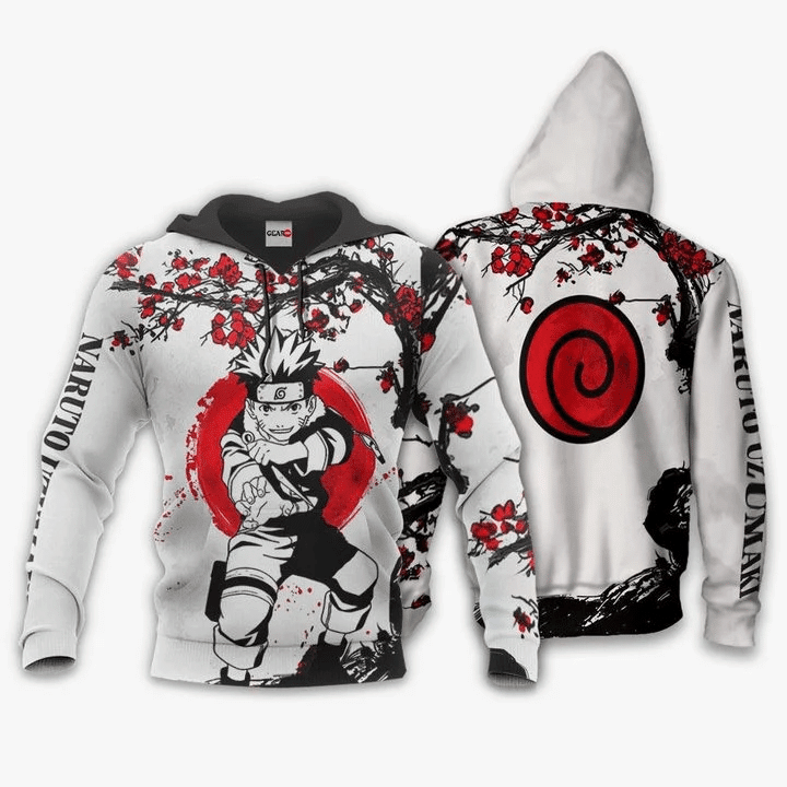 Uzumaki Naruto Naruto 3d Hoodie Zip Hoodie