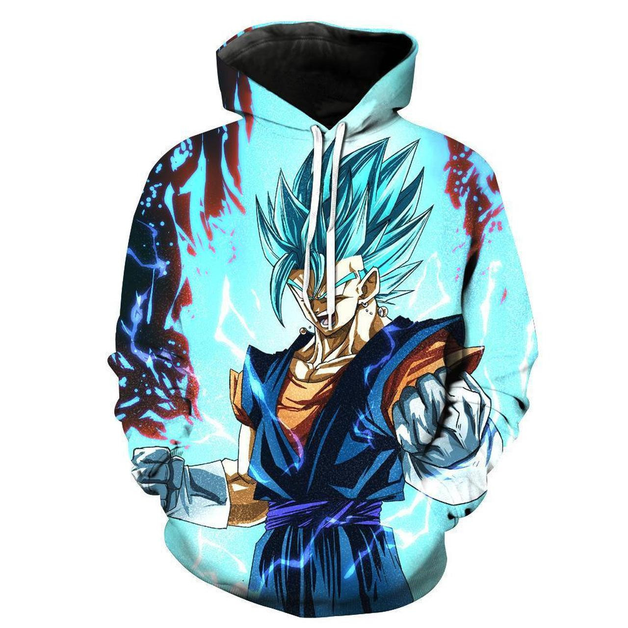 Dragon Ball Z Vegito Blue 3D All Over Print Hoodie & Zip Hoodie