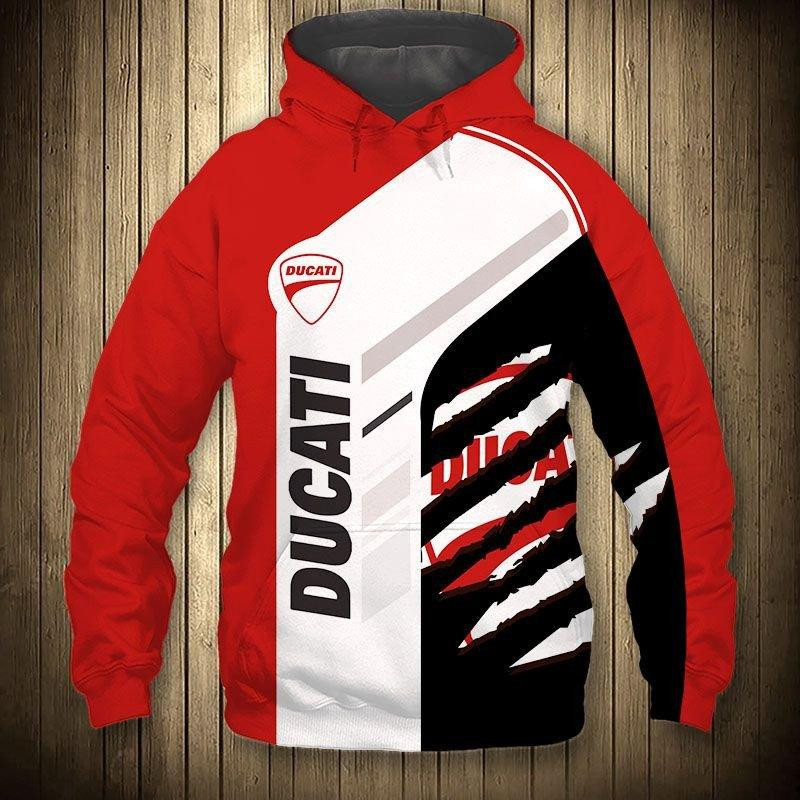 Ducati Motor 5k472 Cartoon 3d Hoodie Zip Hoodie