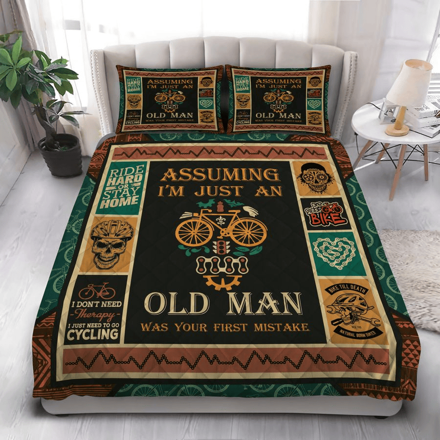 Bicycle Bedding Set Assuming I’m Just An Old Man Duvet Covers