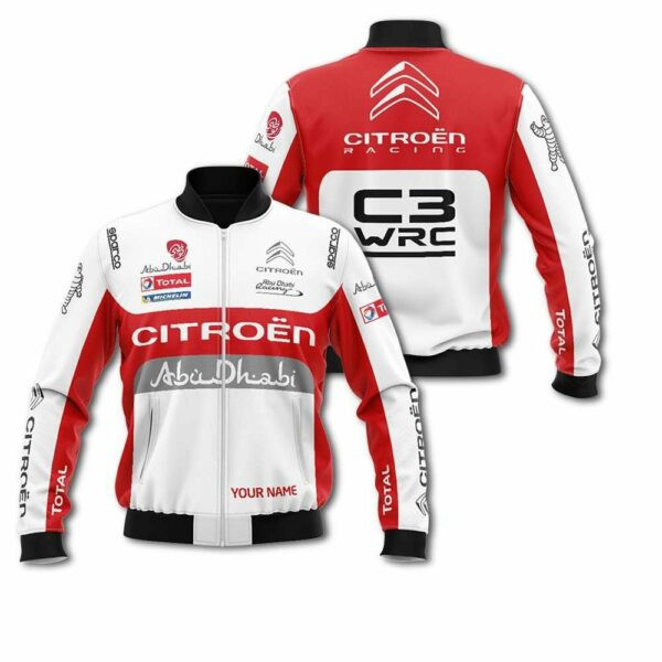 Personalized Citroen World Rally Team Racing Sparco Bomber Jacket 874 239