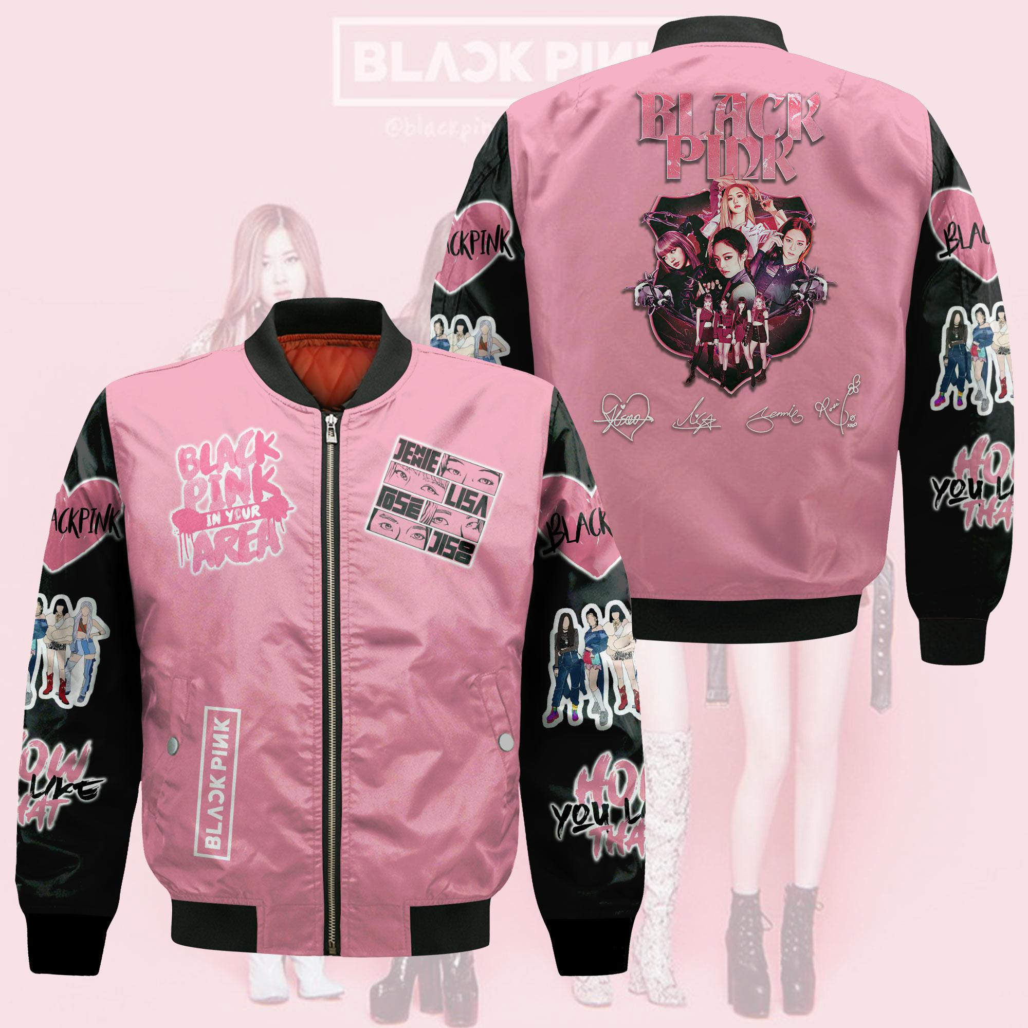 Black Pink Gift For Fans, Black Pink Bomber Jacket