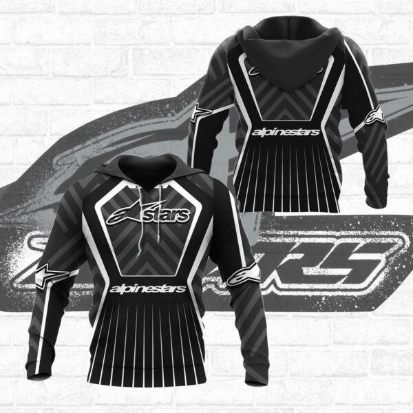 Alpinestars Shirt 882, 3d Hoodie Zip Hoodie 672