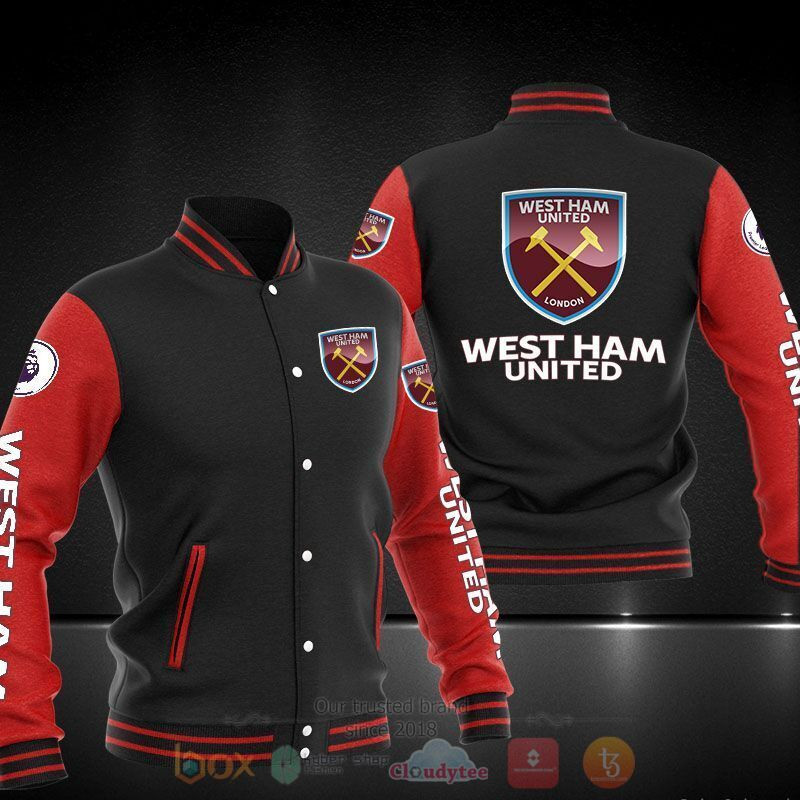 West Ham United FC Dark Red Baseball Jacket
