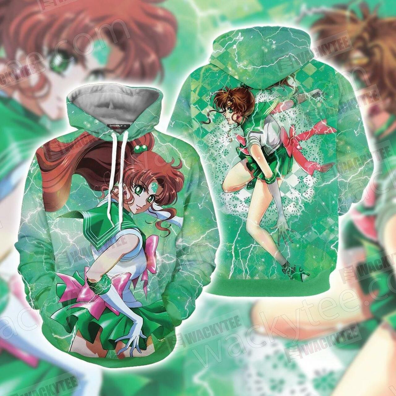 Sailor Moon – Sailor Jupiter 3D All Over Print Hoodie & Zip Hoodie