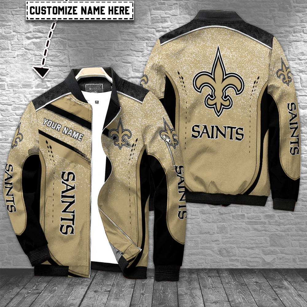 New Orleans Saints Personalized Bomber Jacket BG883