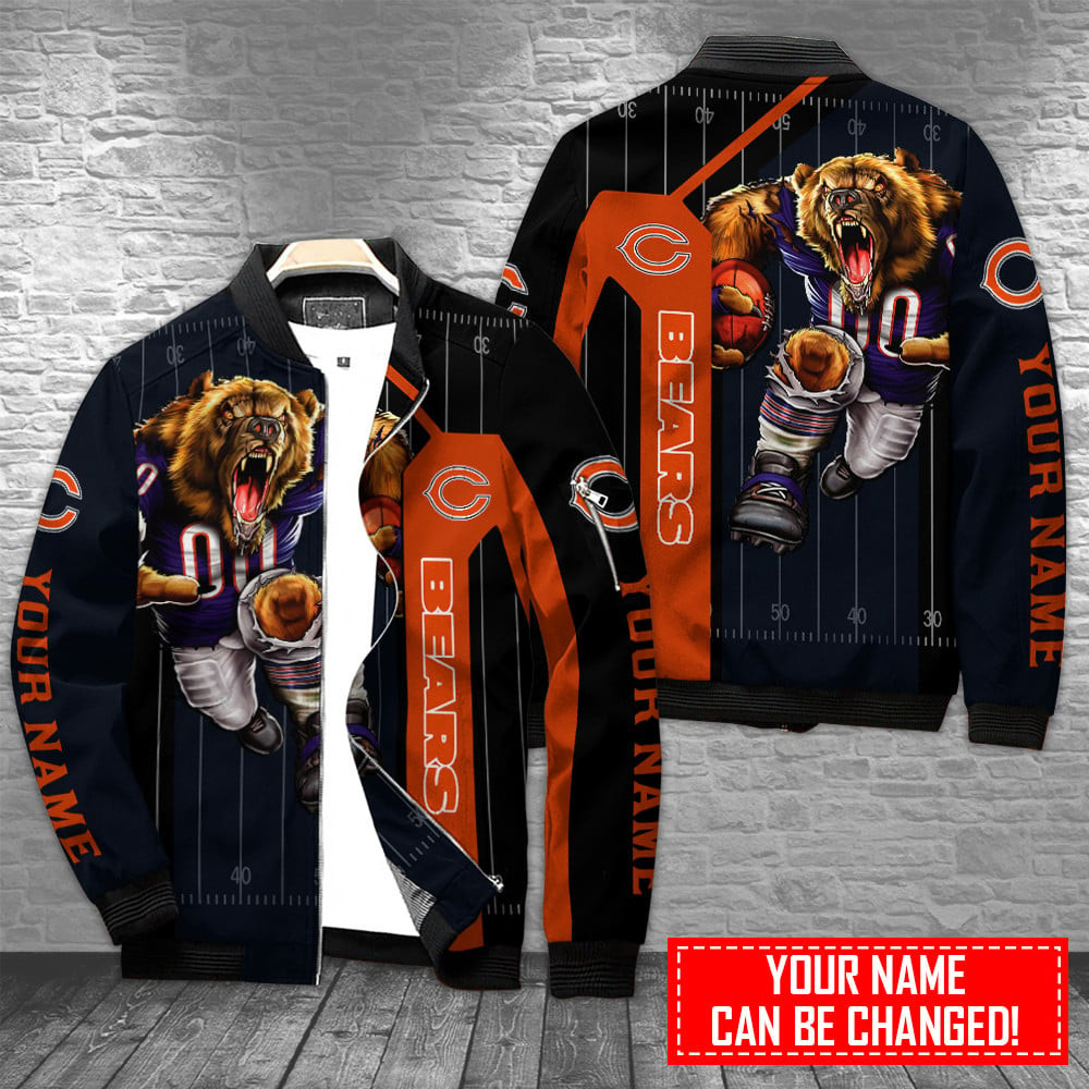 Chicago Bears Personalized Bomber Jacket BG822