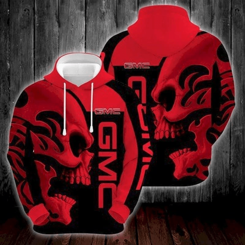 Gmc Big Skull All Over Printing 3d Hoodie