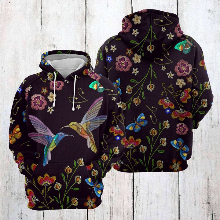 Hummingbird Garden 3D All Over Print Hoodie & Zip Hoodie