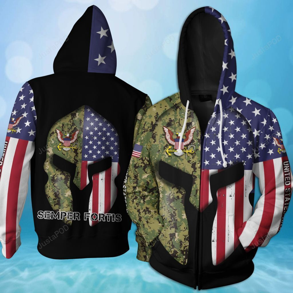 Us Navy 3D All Over Print Hoodie & Zip Hoodie