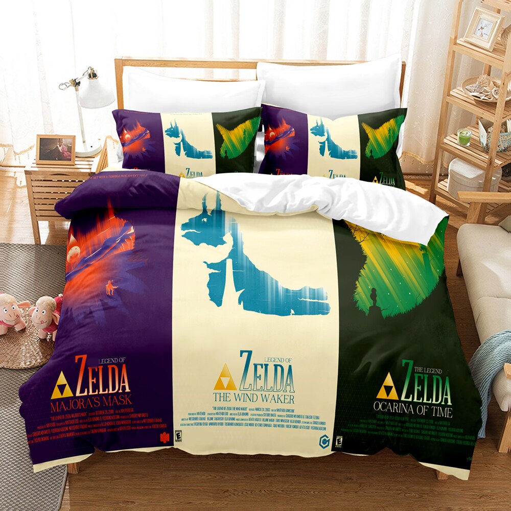 The Legend Of Zelda Bedding Set The Legend Of Zelda Saga Duvet Covers