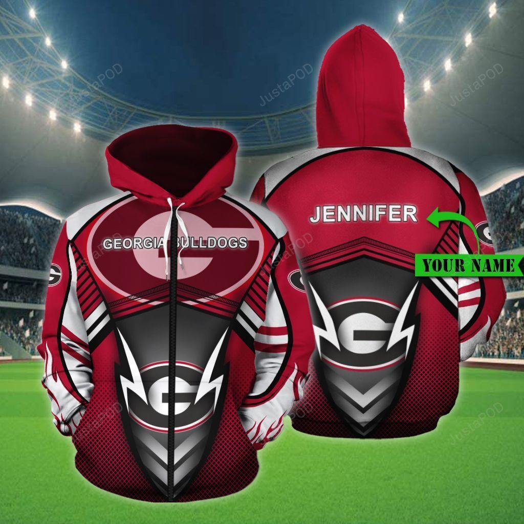 Personalized Georgia Bulldogs 3D All Over Print Hoodie & Zip Hoodie