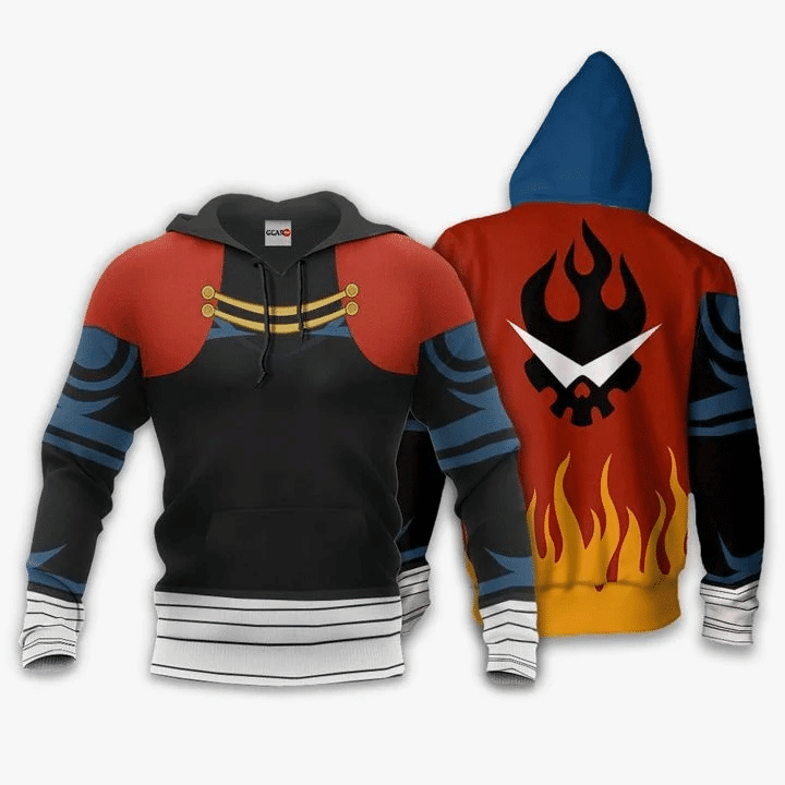 Gurren Lagann Kamina 3d Hoodie Zip Hoodie