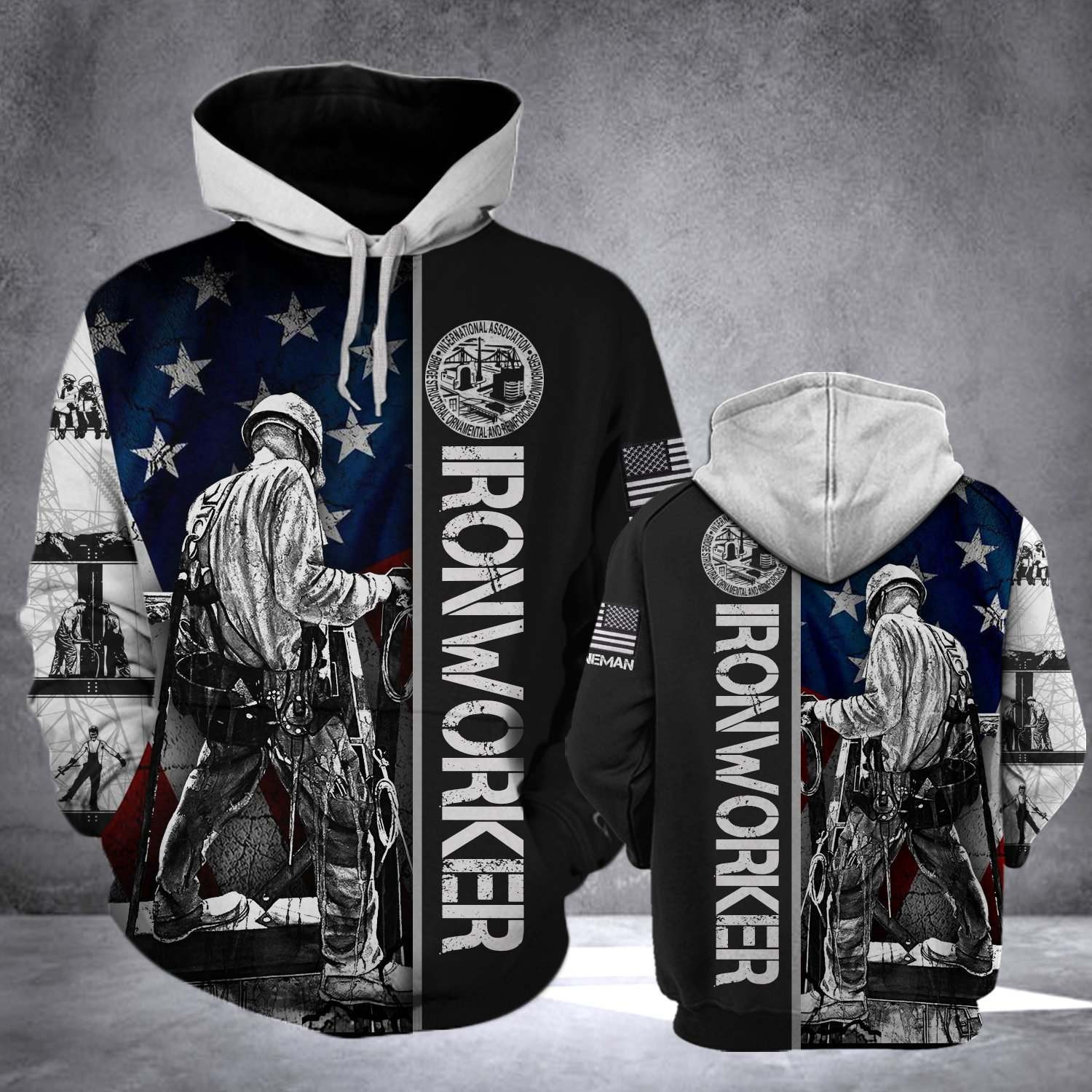Ironworker 3D All Over Print Hoodie & Zip Hoodie