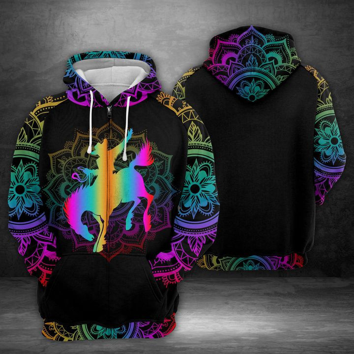 Rodeo Girl 3D All Over Print Hoodie & Zip Hoodie