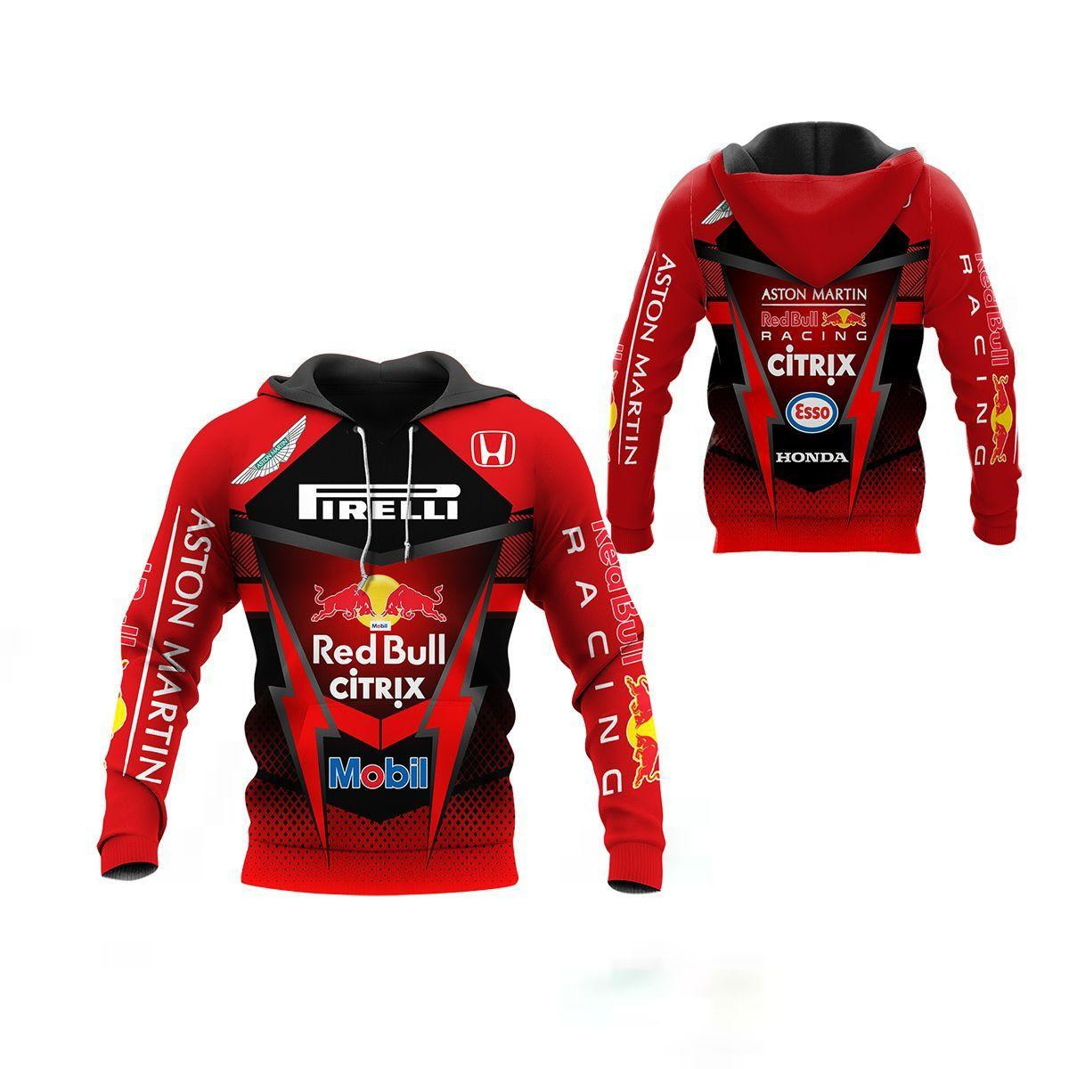 Red Bull Racing All Over Print Hoodie, Zip Hoodie 357