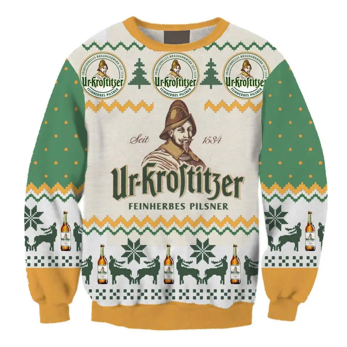 Ur Krostitzer Reindeer Ugly Christmas Sweater