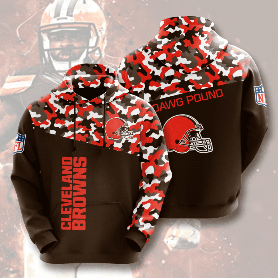 Cleveland Browns 3D All Over Print Hoodie & Zip Hoodie