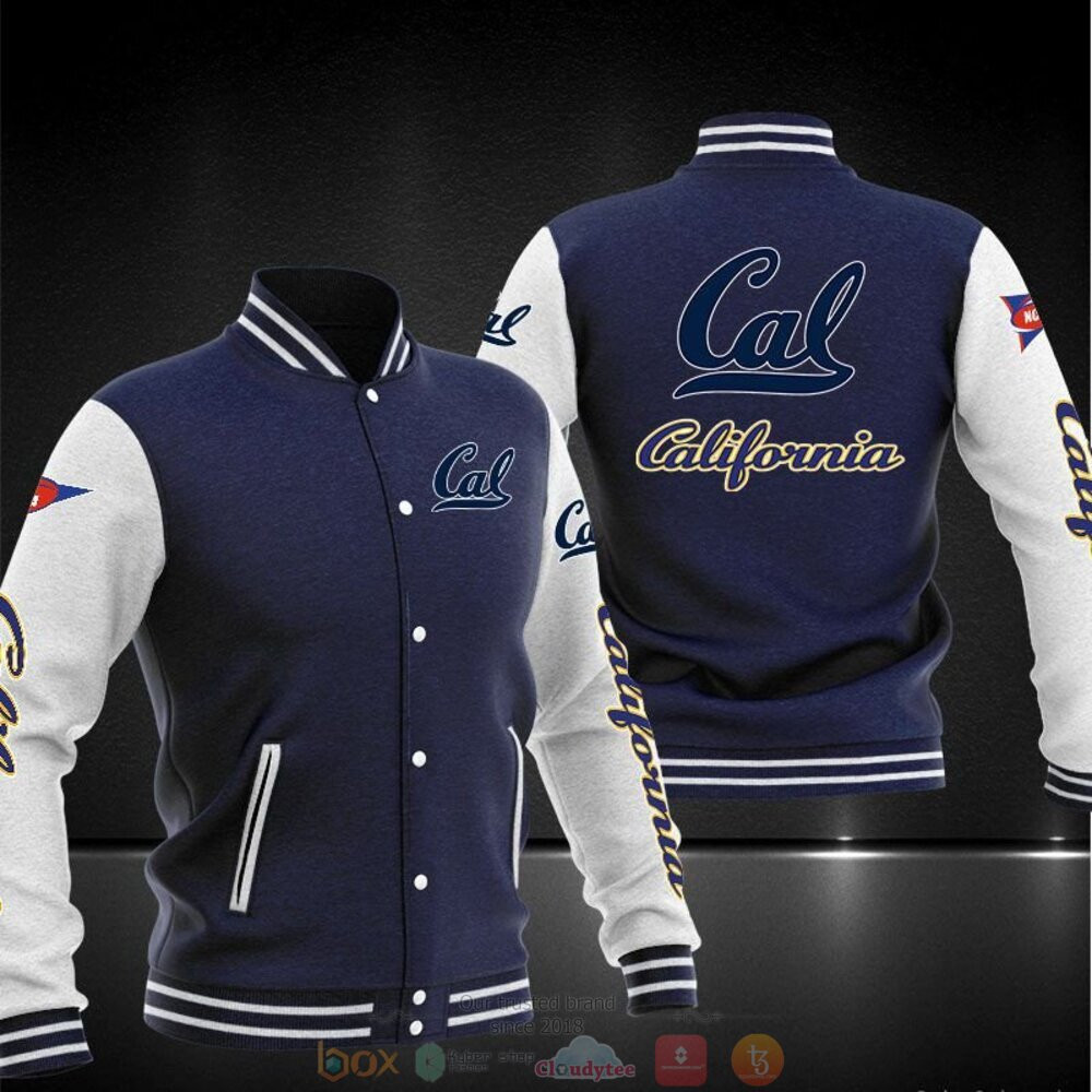 California Golden Bears Navy Blue Baseball Jacket