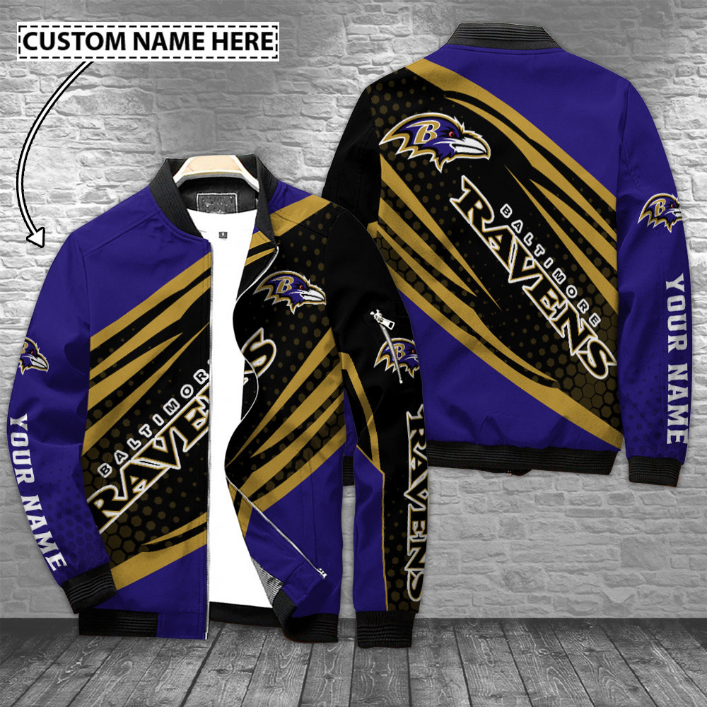 Baltimore Ravens Personalized Bomber Jacket BG741