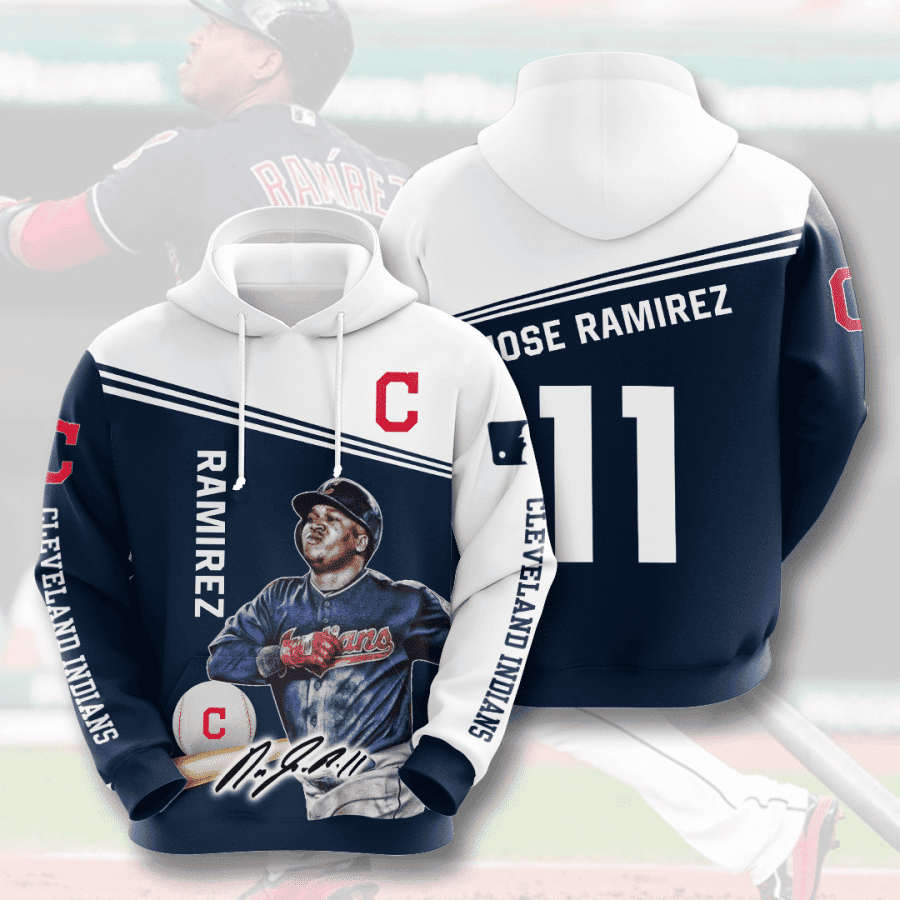 Cleveland Indians Jose Ramirez 3D All Over Print Hoodie & Zip Hoodie