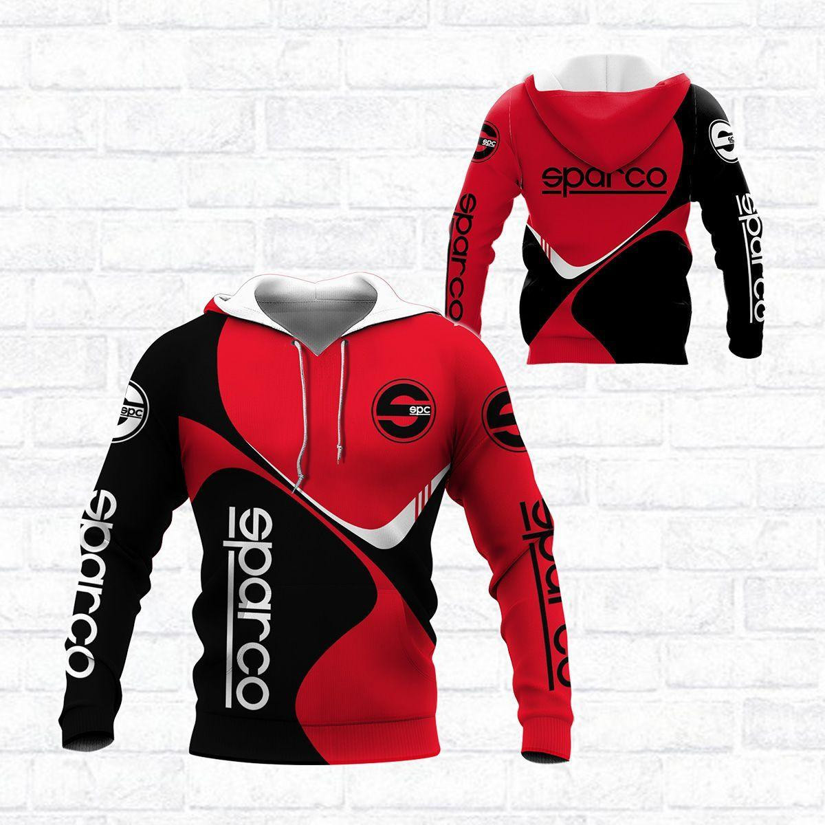 Sparco Shirt 312, 3d Hoodie Zip Hoodie