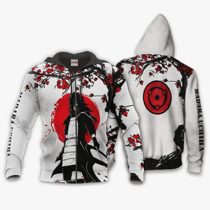 Uchiha Madara Naruto  3d Hoodie Zip Hoodie