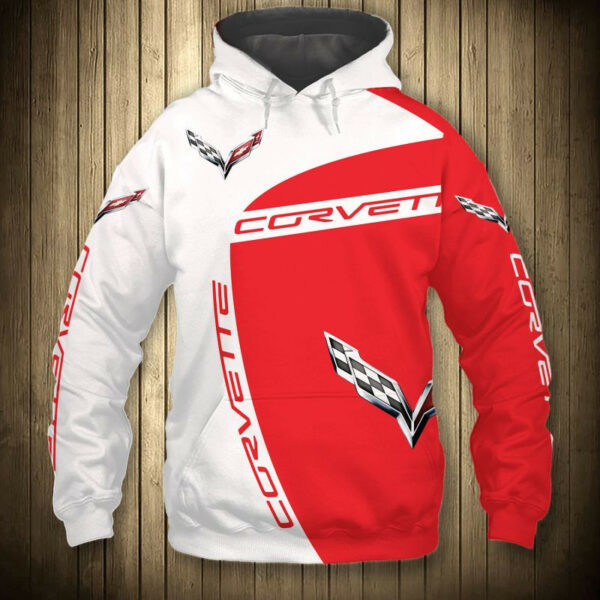 Chevrolet Corvette Sport Car 7k48 Cartoon 3d Hoodie Zip Hoodie 952