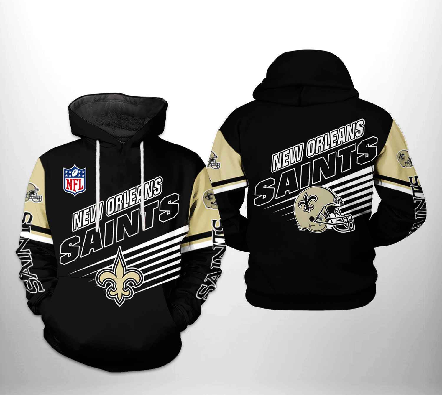 New Orleans Saints Team 3D All Over Print Hoodie & Zip Hoodie
