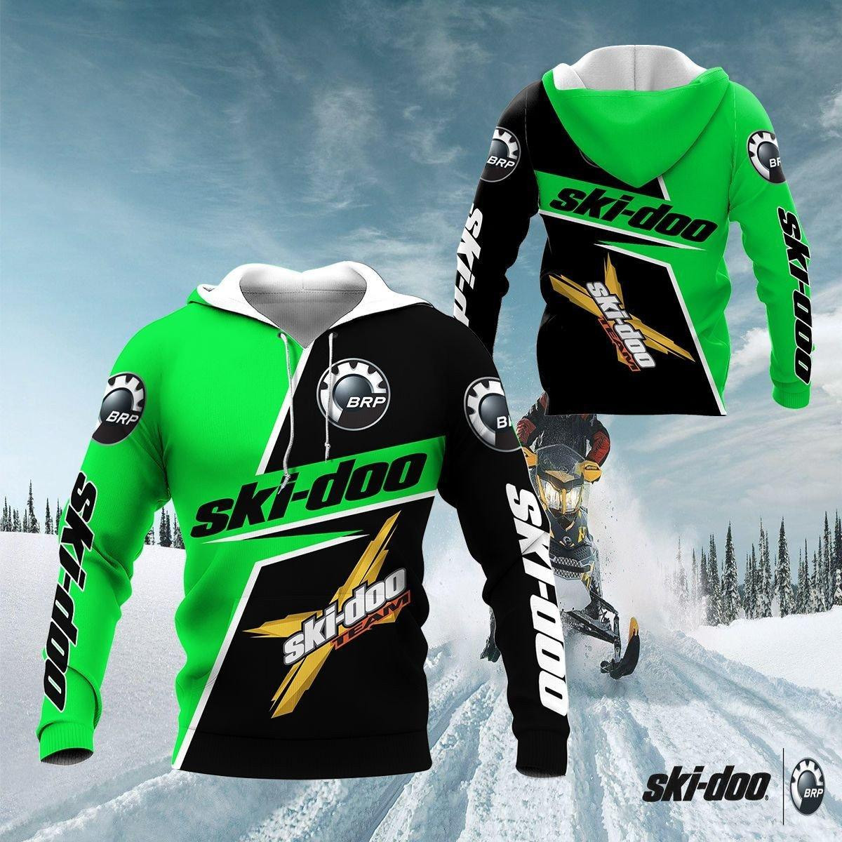 Ski-doo Shirt 457, 3d Hoodie Zip Hoodie