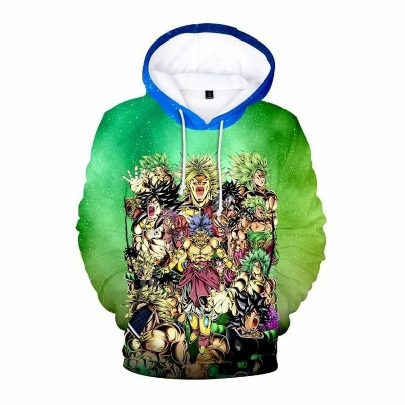 Goku Cartoon Dragon Ball 14 Over Print 3d Hoodie Zip Hoodie
