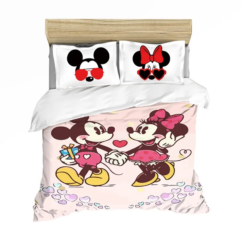 Minnie Bedding Set DN MM And Minnie Holding Hands Duvet Covers