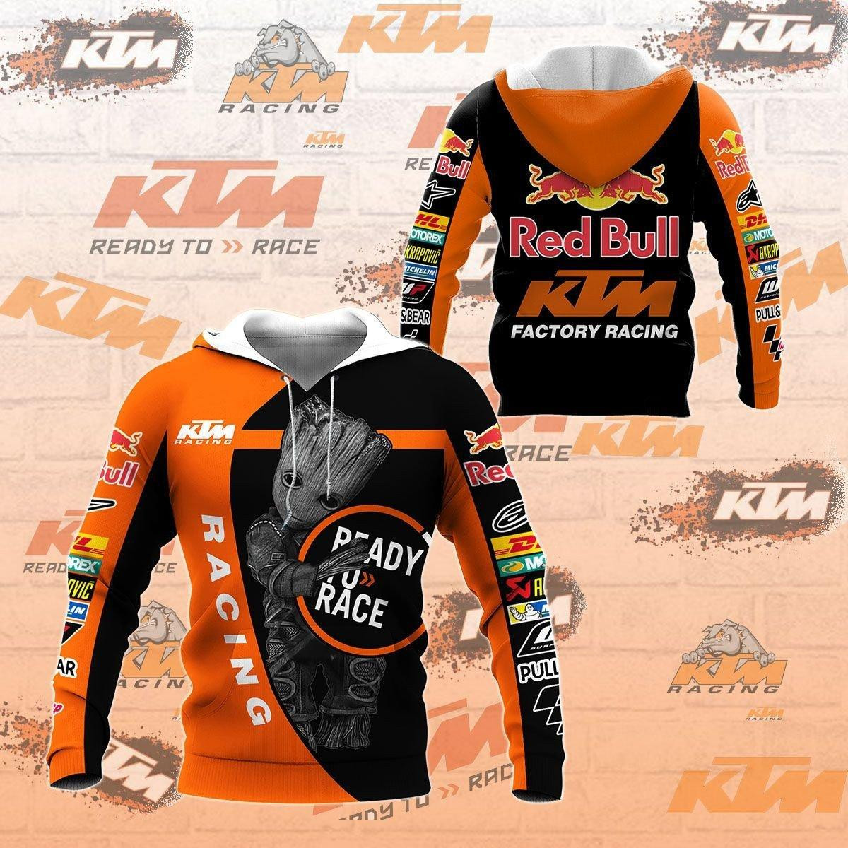 Ktm Ag Shirt 188, 3d Hoodie Zip Hoodie