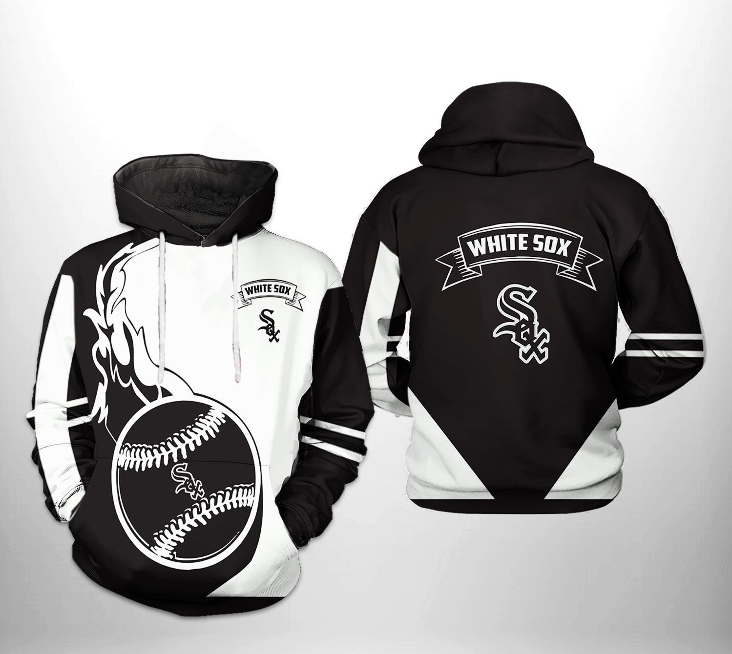 Chicago White Sox MLB Classic 3D All Over Print Hoodie & Zip Hoodie