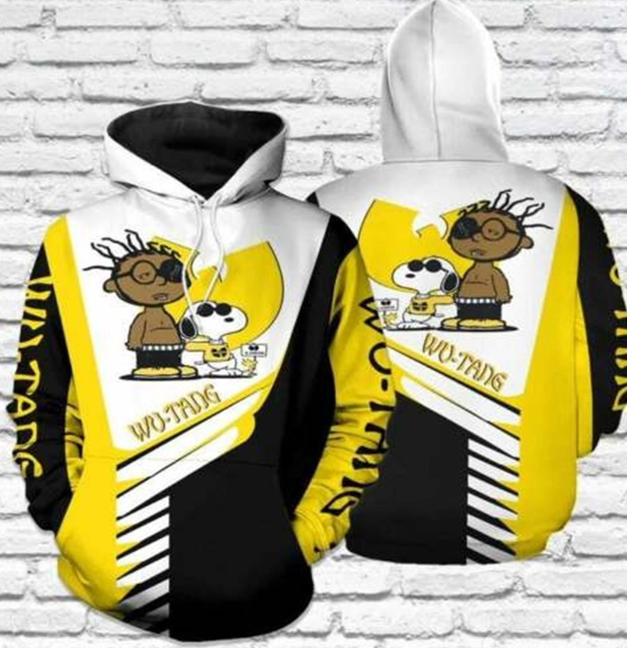 Snoopy The Peanuts, Snoopy And Wu Tang Clan All Over Print Hoodie