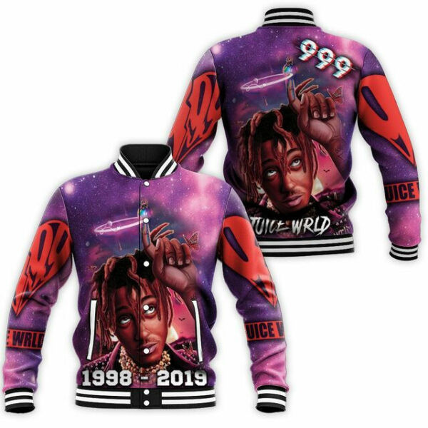 Juice Wrld 999 Angel Ring Legend Never Die Toon 6k682 Gift For Fan Baseball Jacket 445