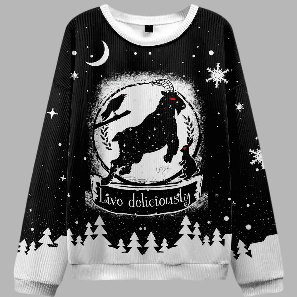 Live Deliciously Ugly Christmas Sweater