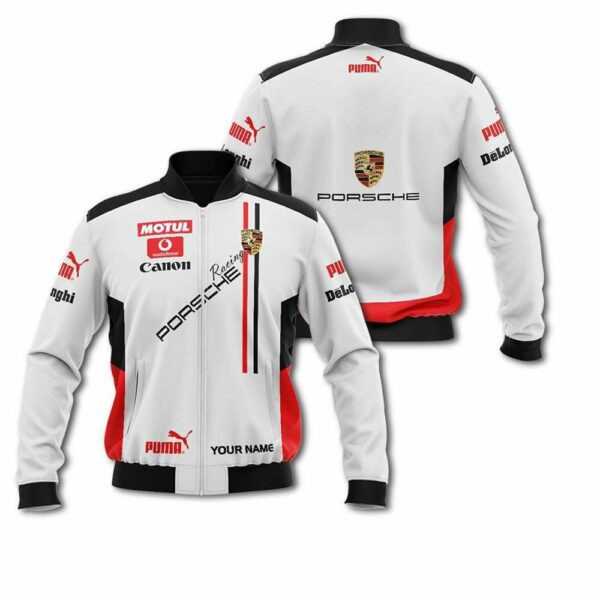 Personalized Porsche Racing Motul Canon Bomber Jacket 861 97