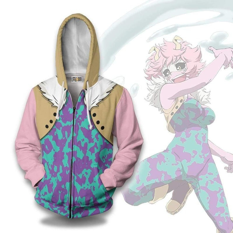 Mina Ashido Cosplay Costume My Hero Academia 3D All Over Print Hoodie & Zip Hoodie
