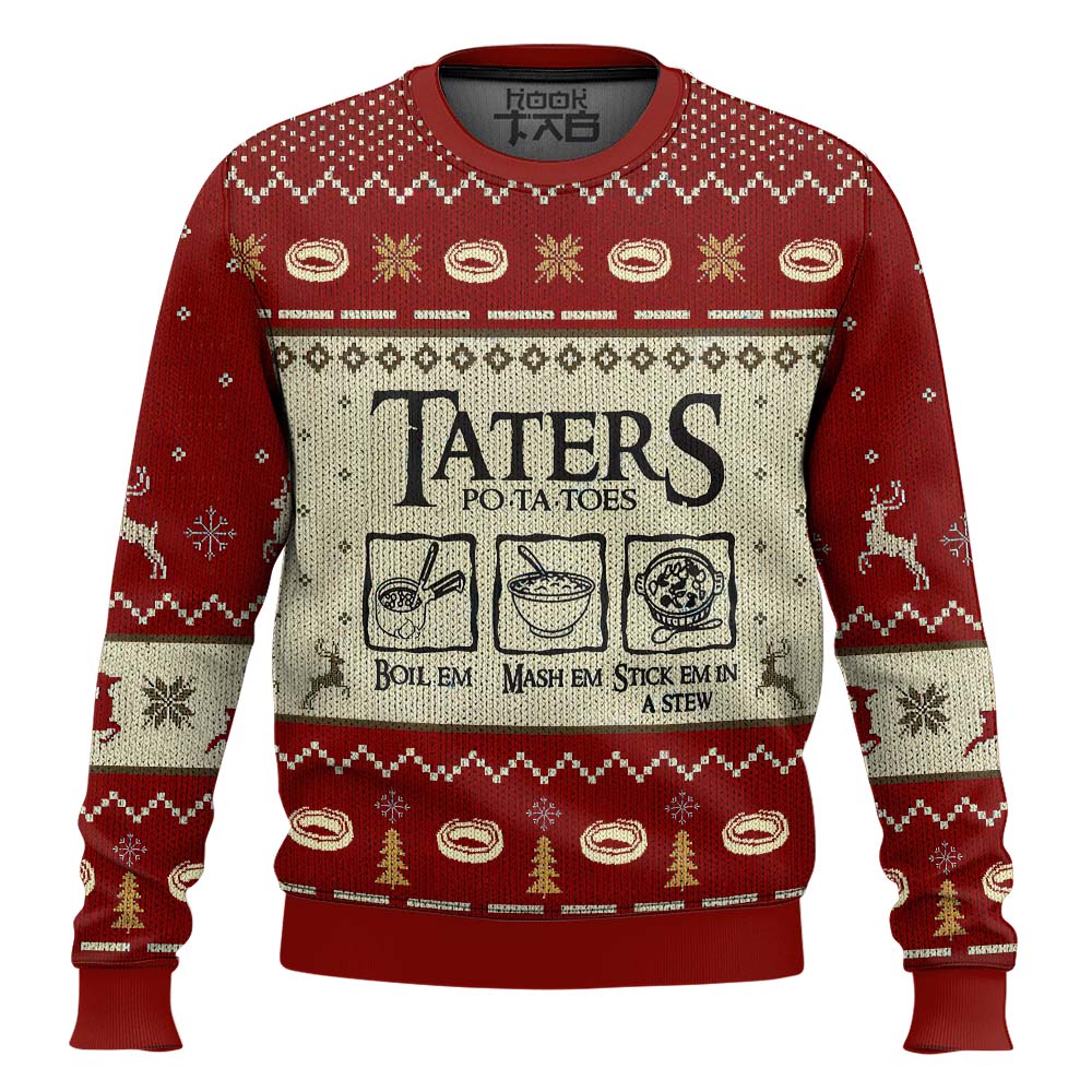 Taters Potatoes LOTR Ugly Sweater