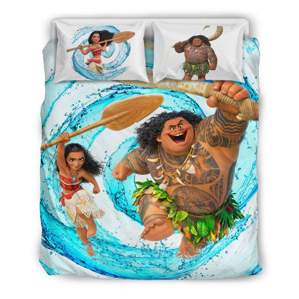 Moana Bedding Set DN Moana And Maui In The Wave Duvet Covers