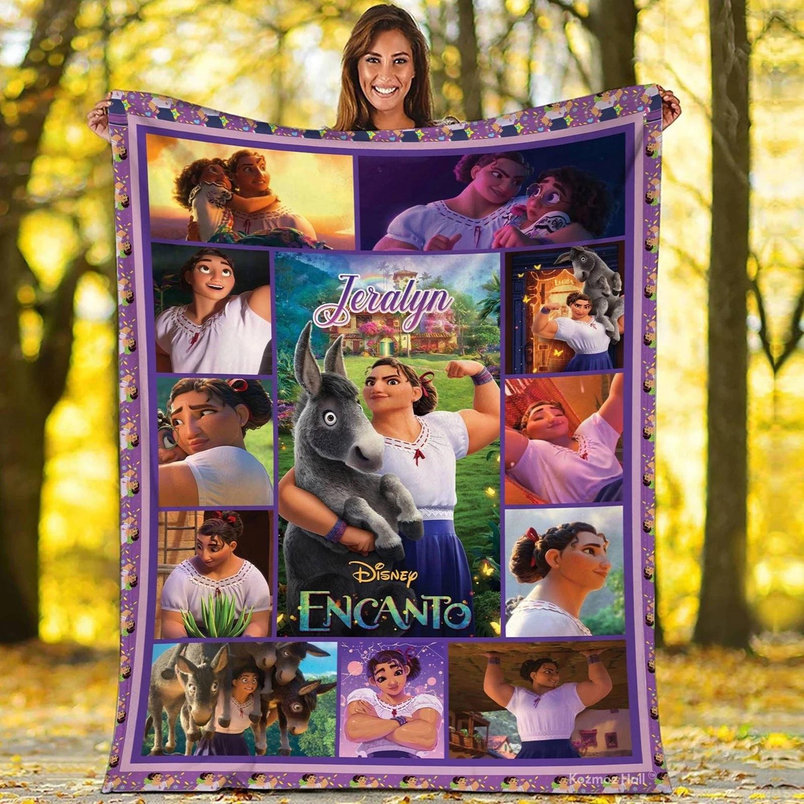 Encanto Blanket Luisa Madrigal Blanket Madrigal Family Fleece Sherpa Blanket