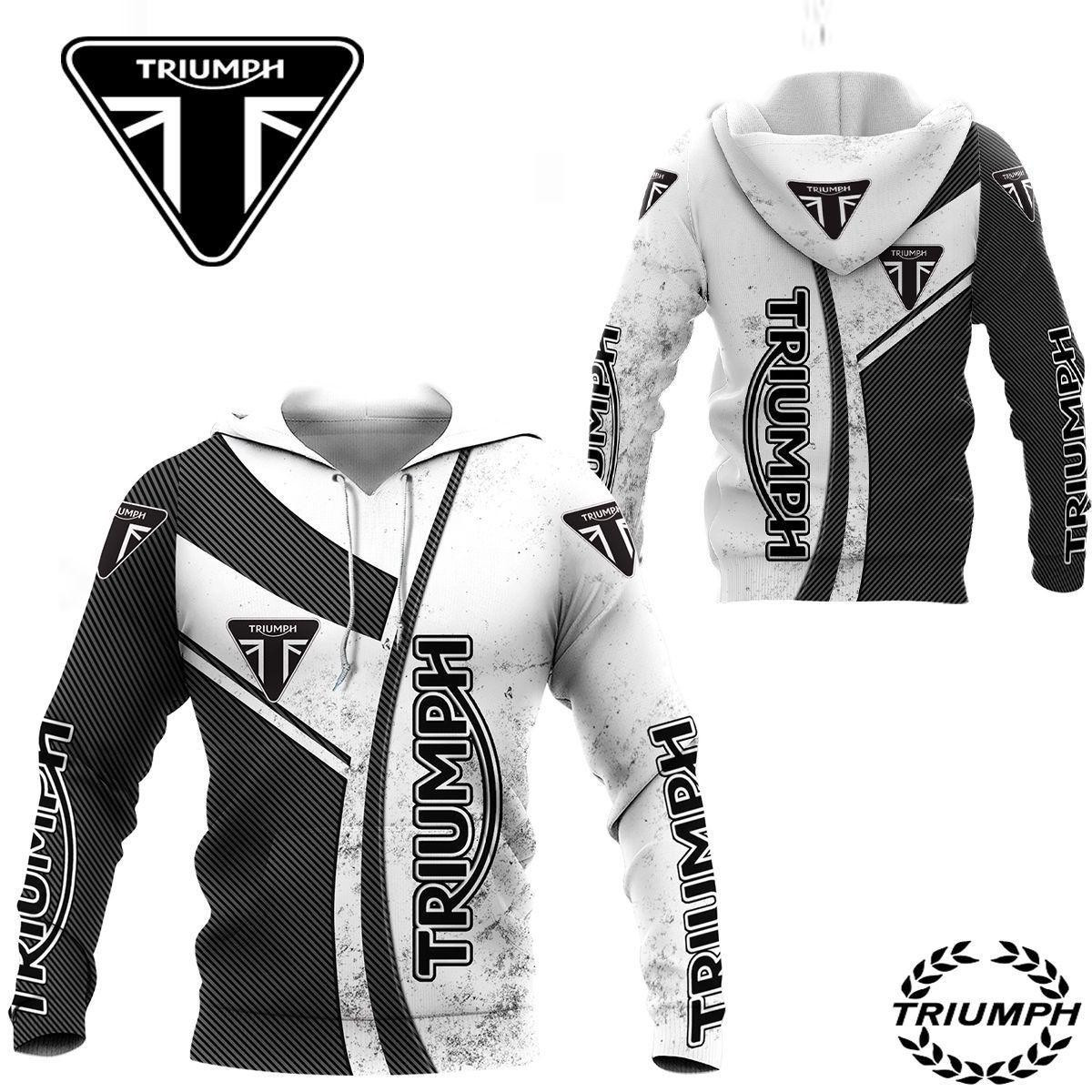 Triumph Shirt 332, 3d Hoodie Zip Hoodie