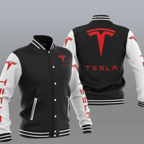 Tesla, Tesla Automobile Varsity 731 Gift Lover Baseball Jacket 497