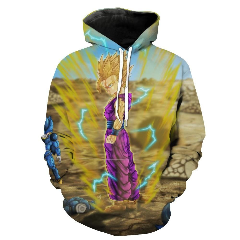 Super Saiyan 2 Gohan 3D All Over Print Hoodie & Zip Hoodie