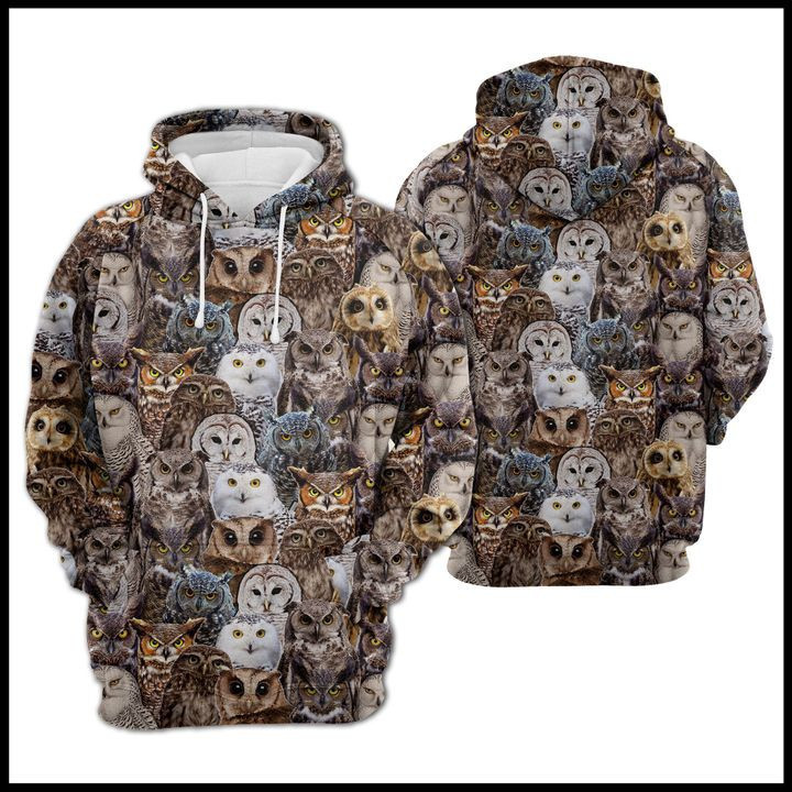 Owl Group 3D All Over Print Hoodie & Zip Hoodie