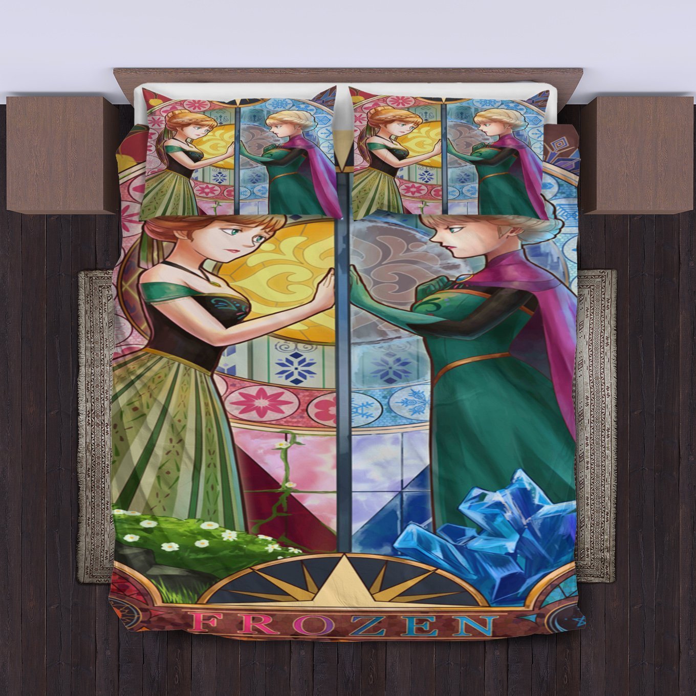 Frozen Bedding Set Sisters Anna And Elsa Art Duvet Covers