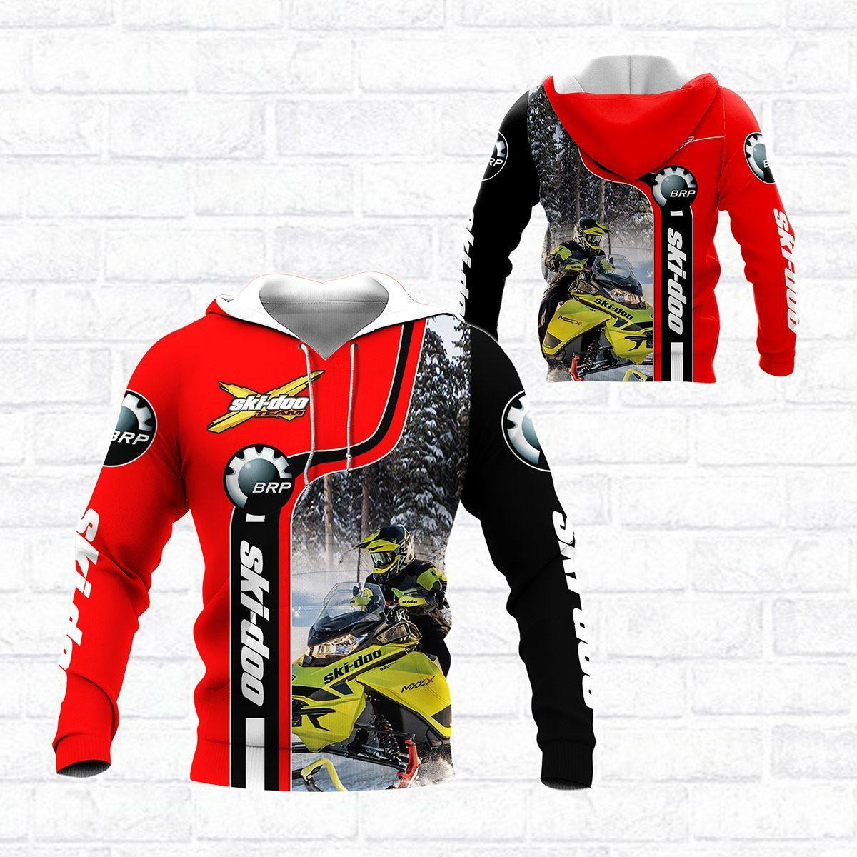 Ski-doo Racing Team 7k802 3d Zip Hoodie Hoodie Ii0